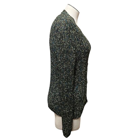 Sigrid Olsen Womens VTG Y2K Heavy Knit Cottage Cardigan Tank Twinset Sz SP - Picture 4 of 16